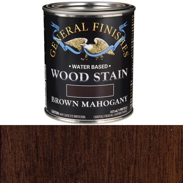 Wood Stain - Water Based - Color:Brown Mahogany - Size:1 Pint
